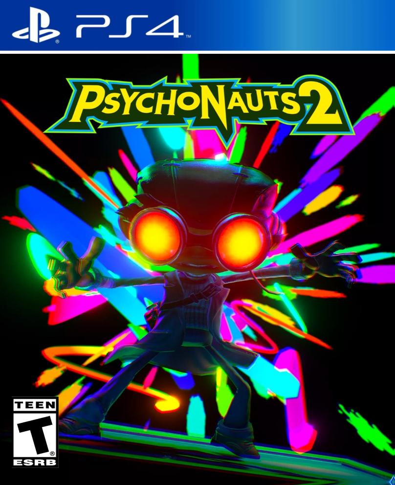 Psychonauts 2 US box art PS4